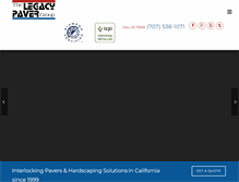 Tablet Screenshot of legacypavers.com